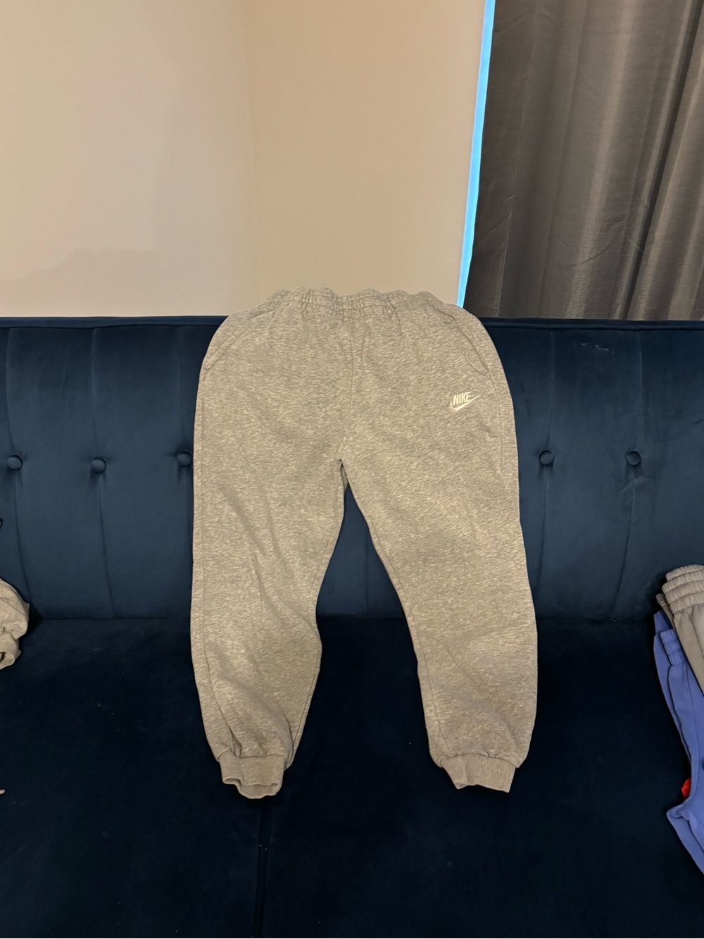 Nike Youth Heather Gray Jogger Sweatpants